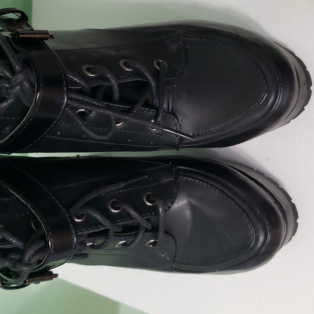 LEILA STONE black high shoes - Picture 12 of 15